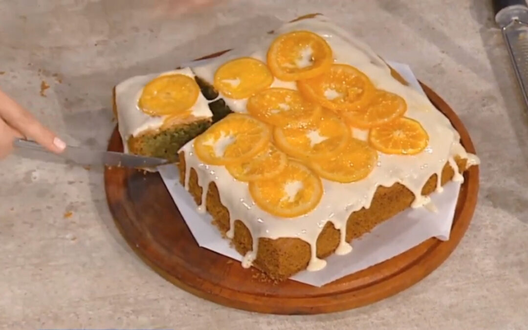 Queque de yerba mate y naranja